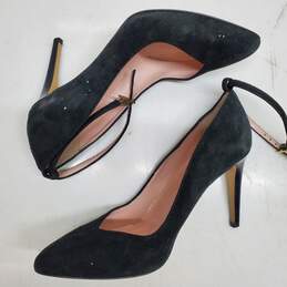 Kate Spade Black Leather Size 8.5 High Heels alternative image