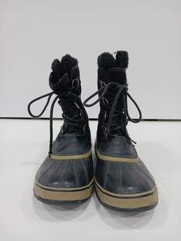 Sorel Men's Black Leather Boots Size 9.5 alternative image
