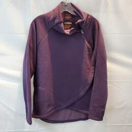 Athleta Cozy Karma Purple Asymmetrical Pullover Sweater Size S