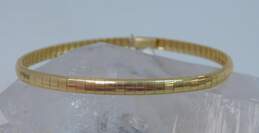 14K Gold Omega Chain Bracelet 9.8g