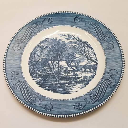 Currier and Ives Dinner Plates  6 Royal China 10in  Plates image number 2