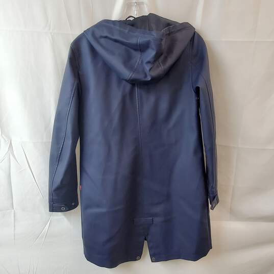 Levi Strauss Navy Blue Long Rain Coat Size XS image number 2