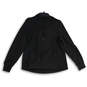 Womens Black Long Sleeve Quarter Zip Pullover Hoodie Size Small image number 1
