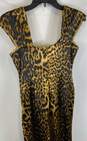 Tadashi Shoji Womens Multicolor Leopard Print Cap Sleeve Sheath Dress Size 4P image number 4