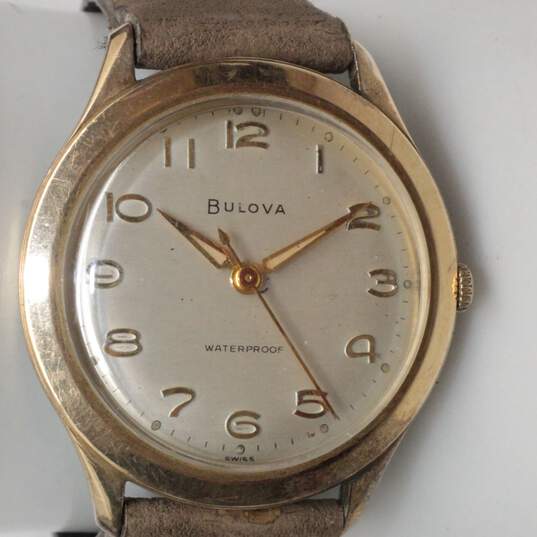 Vintage Bulova 10K Rolled Gold Plate 17 Jewel Watch - 25.7g image number 6