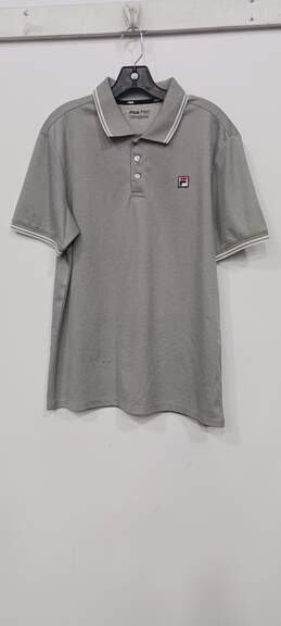Fila Men's Polo Gray Shirt Size M
