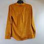 Candies Women Yellow Button Up Sz M NWT image number 2