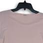 Tahari Womens Pink Round Neck Short Sleeve Pleated Pullover T-Shirt Size S image number 4
