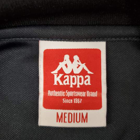 Kappa Authentic MN's Dark Gray Track 100% Polyester Jacket Size MM image number 3