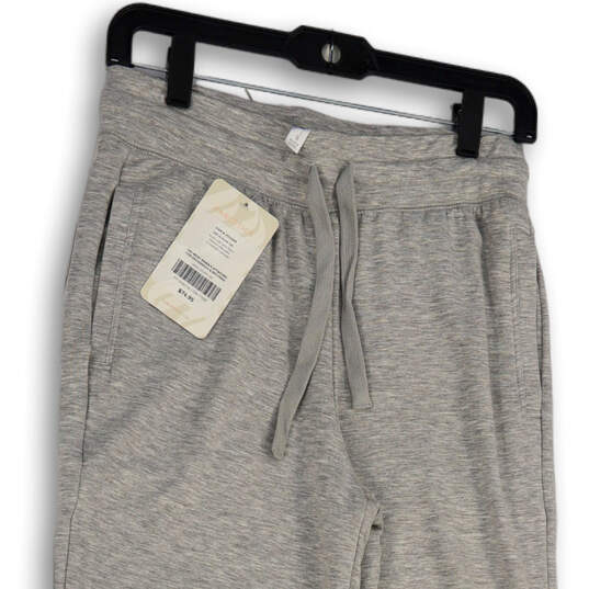 NWT Womens Gray Space Dye Elastic Waist Drawstring Jogger Pants Size Small image number 3