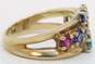 10k Yellow Gold Ruby Sapphire & Spinel Ring 4.7g image number 4