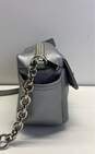 Coach Campebell Turnlock Leather Small Crossbody Silver image number 4