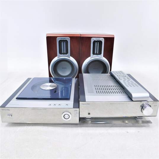 Philips MCD702 Micro Theatre System (DVD, Tuner, Amplifier, Speakers - Set of 4) image number 1