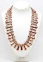 Vintage Matisse Renoir & Fashion Enamel Screw-Back Earrings & Copper Collar Necklace 59.5g image number 2