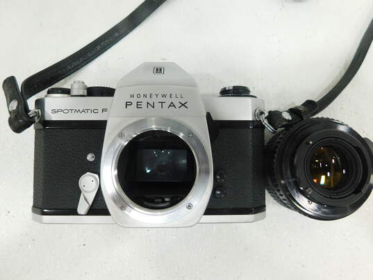 Asahi Pentax Spotmatic F 35mm Film Camera W/55mm Lens & Case image number 6