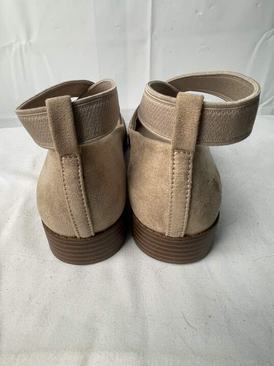 Anne Klein Women Beige Suede Strap Flat Shoe Size 8.5 M IOB image number 2