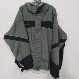 Men’s Columbia Interchange Hooded Rain Jacket Sz XXL