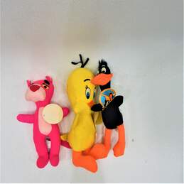 VTG 1970s-80s Mighty Star Plush Toys Pink Panther Tweety Daffy w/ Tags