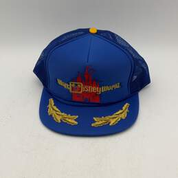 Disney Mens Blue Walt Disneyland Adjustable Baseball Hat One Size