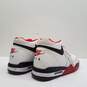Nike Flight Legacy White Red Athletic Shoes Men's Size 8 image number 4