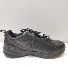 New Balance Leather 608 Slip Resistant Sneakers 14 Black