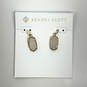 Designer Kendra Scott Gold-Tone Rhinestone Fish Hook Lee Drop Earrings image number 3