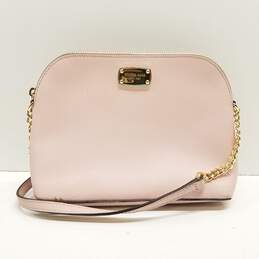 Michael Kors Saffiano Leather Crossbody Bag Dusty Pink