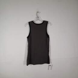 Mens Striped Round Neck Sleeveless Activewear Pullover T-Shirt Size Small alternative image