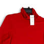 NWT Womens Red Long Sleeve Turtleneck Regular Fit Pullover T-Shirt Size 2 image number 3