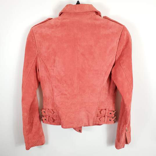 MNG  Women Coral Suede Leather Jacket XXS image number 2