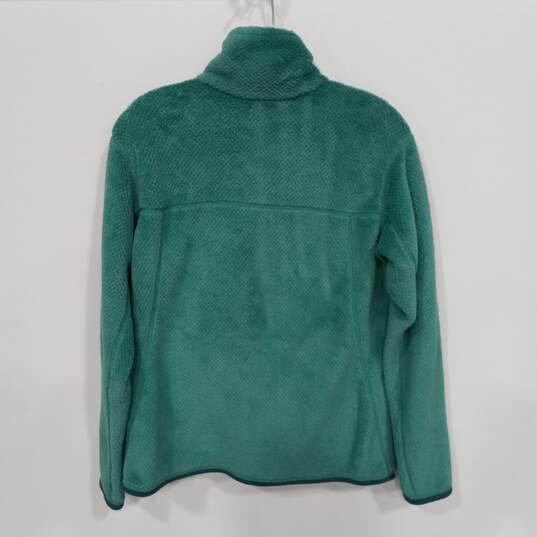 Patagonia Women's Teal Synchilla Snap T Fleece Pullover Jacket Size M image number 2