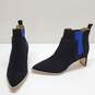 Bill Blass Women's Block Heel Ankle Boots Black/Blue Size 7 image number 2