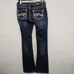 Dark Blue Denim Bootcut Jeans alternative image