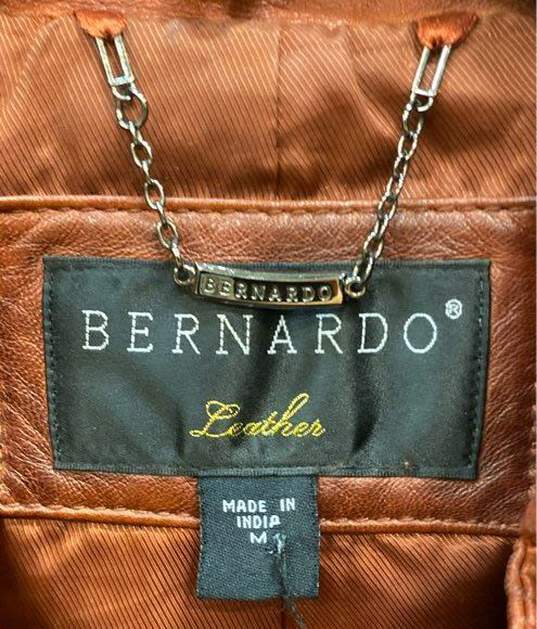 Bernardo Red Leather Jacket - Size Medium image number 7