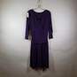 NWT Womens Surplice Neck 3/4 Sleeve Fit & Flare Dress Size 12 image number 1