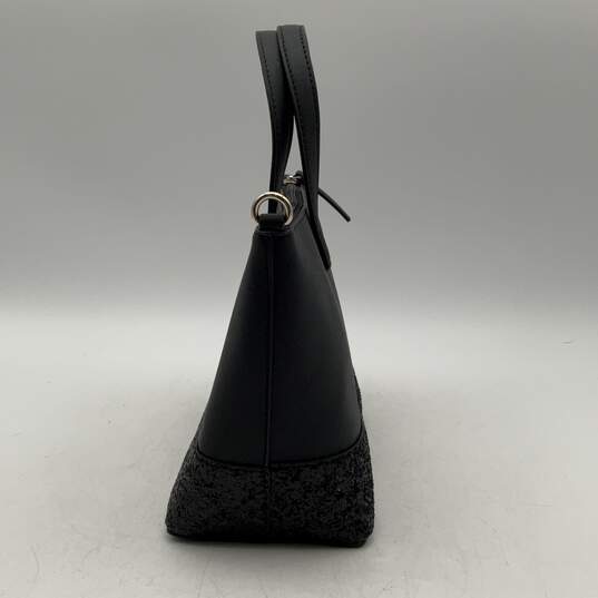 Kate Spade New York Womens Black Greta Glitter Tote Handbag w/ Matching Wallet image number 3