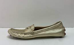 COACH Nicola Gold Leather Loafers Shoes Women's Size 8 B alternative image