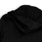 Womens Black Long Sleeve Pockets Hooded Full-Zip Jacket Size Medium image number 4