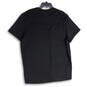 NWT Mens Black Crew Neck Stretch Zip Pocket Pullover T-Shirt Size X-Large image number 2