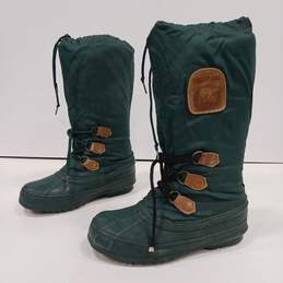 Sorel Snow Lion Green Winter Boots Women's Size 7 alternative image