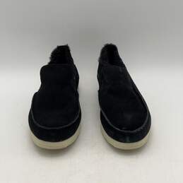 Sperry Womens Black Suede Fur Lined Round Toe Slip-On Shoes Size 9.5