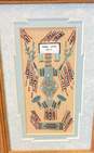 2 Mother Earth & Hunchback Watercolor Authentic Navajo Sand Painting Signed image number 4