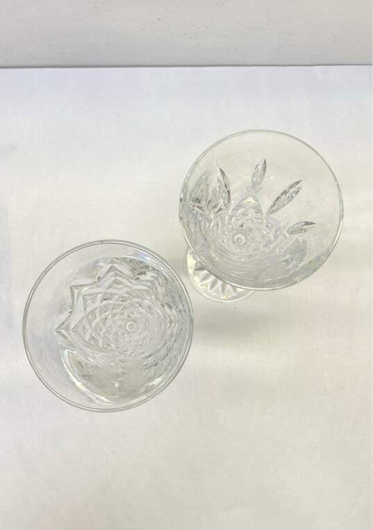 Waterford Champaign Pair of Crystal 12th Edition Holiday Etched Glassware image number 4