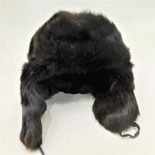 Vintage Brown Rabbit Fur Trapper Hat image number 1
