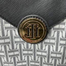 Tommy Hilfiger Logo Pattern Leather Tote Purse alternative image