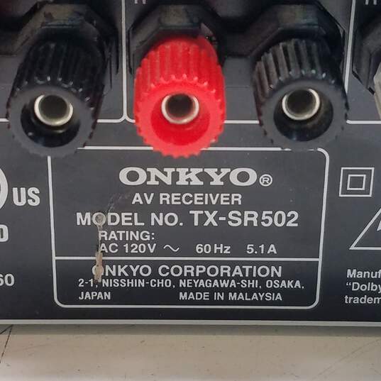 Onkyo AV Receiver TX-SR502 image number 4