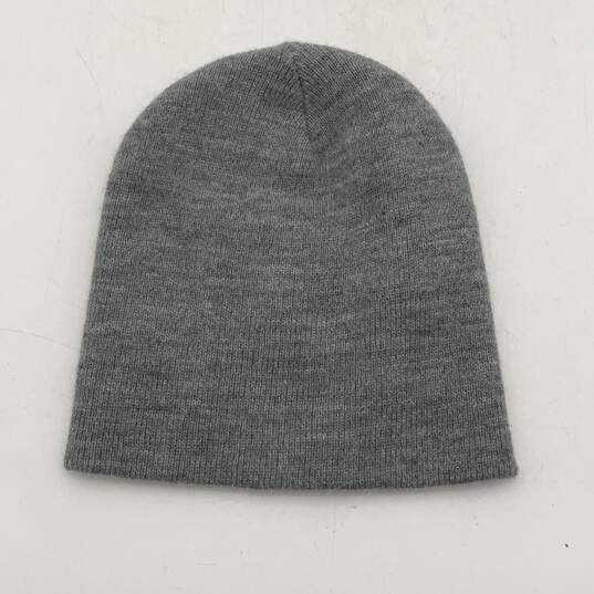 Carhartt Mens Gray Knitted Heather Winter Beanie Hat One Size image number 2