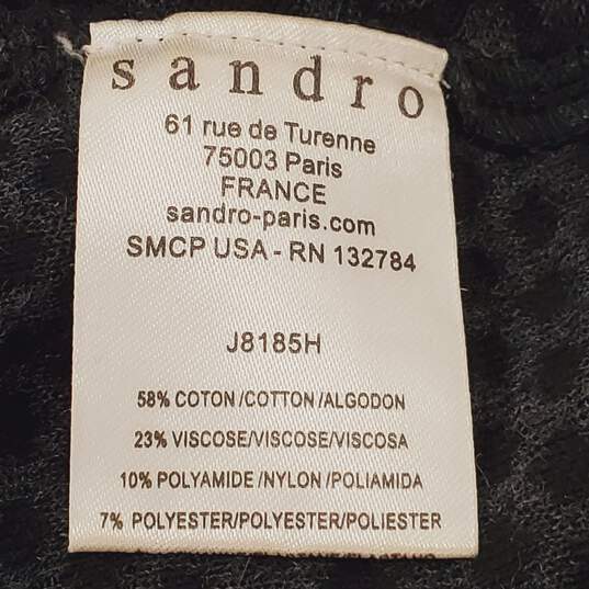 Sandro Women Black/Grey Dotted Skirt Sz 1 image number 4