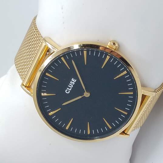 Cluse Gold Tone & Black 38mm Watch image number 4