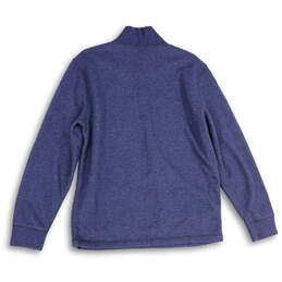 Mens Blue Long Sleeve Sherpa Lined Thermal Snap Henley T Shirt Size Medium alternative image